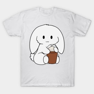 White Bunny Ice Coffee T-Shirt